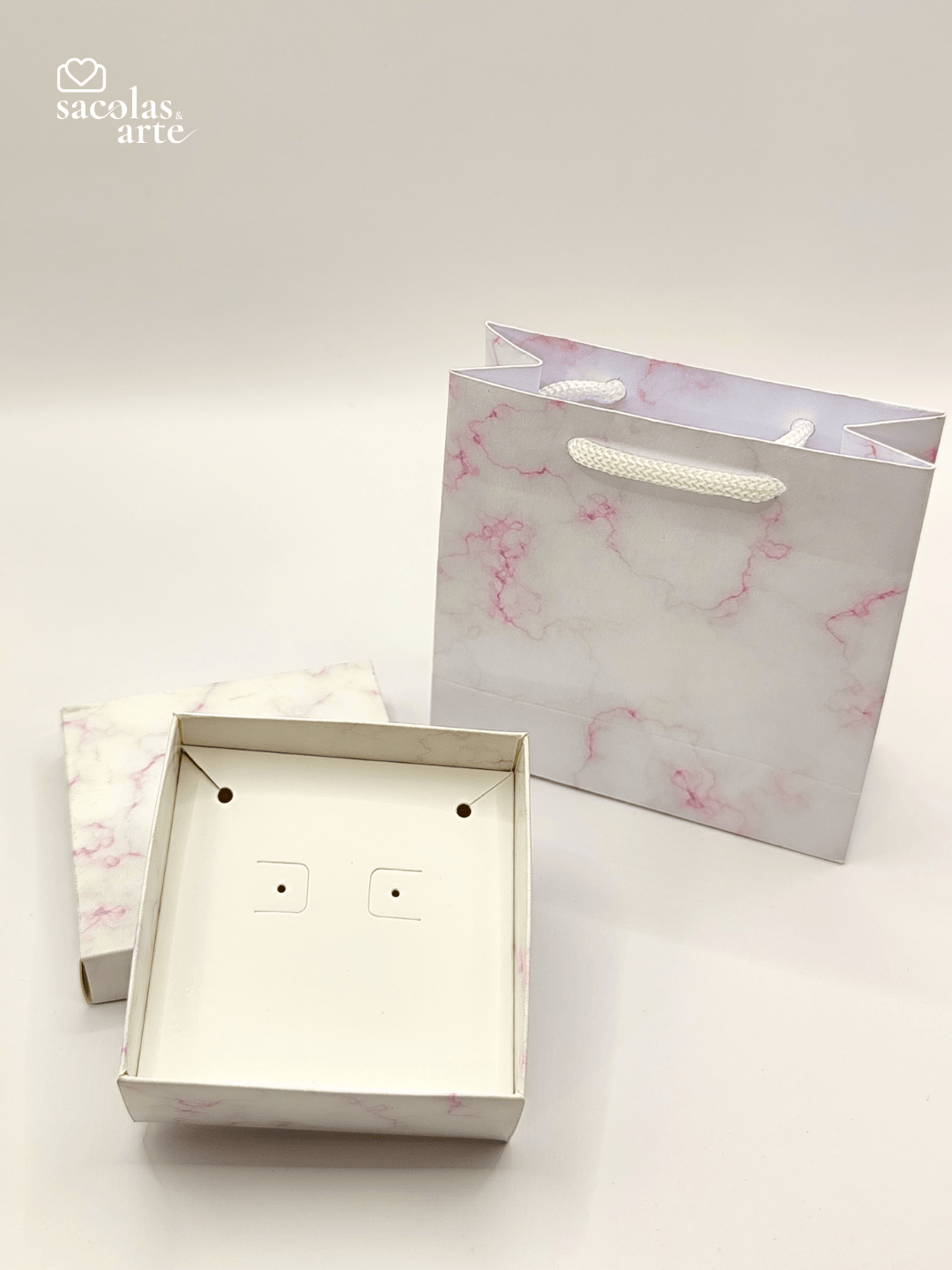 Kit Sacolas + Caixas para Joias