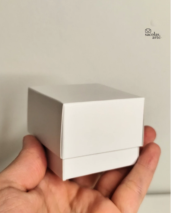 50 Caixas de Anel com Berço - 7,5cm x 7,5cm x 3,5cm