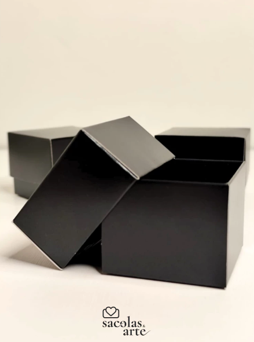 50 Caixas de Anel com Berço - 7,5cm x 7,5cm x 3,5cm