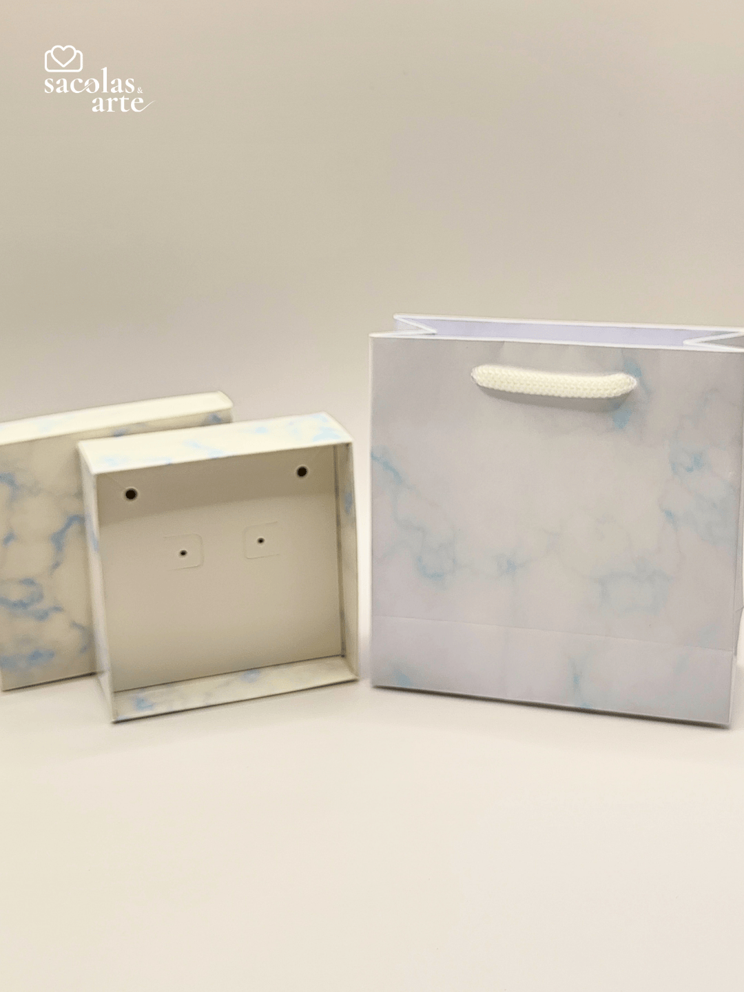 Kit Sacolas + Caixas para Joias