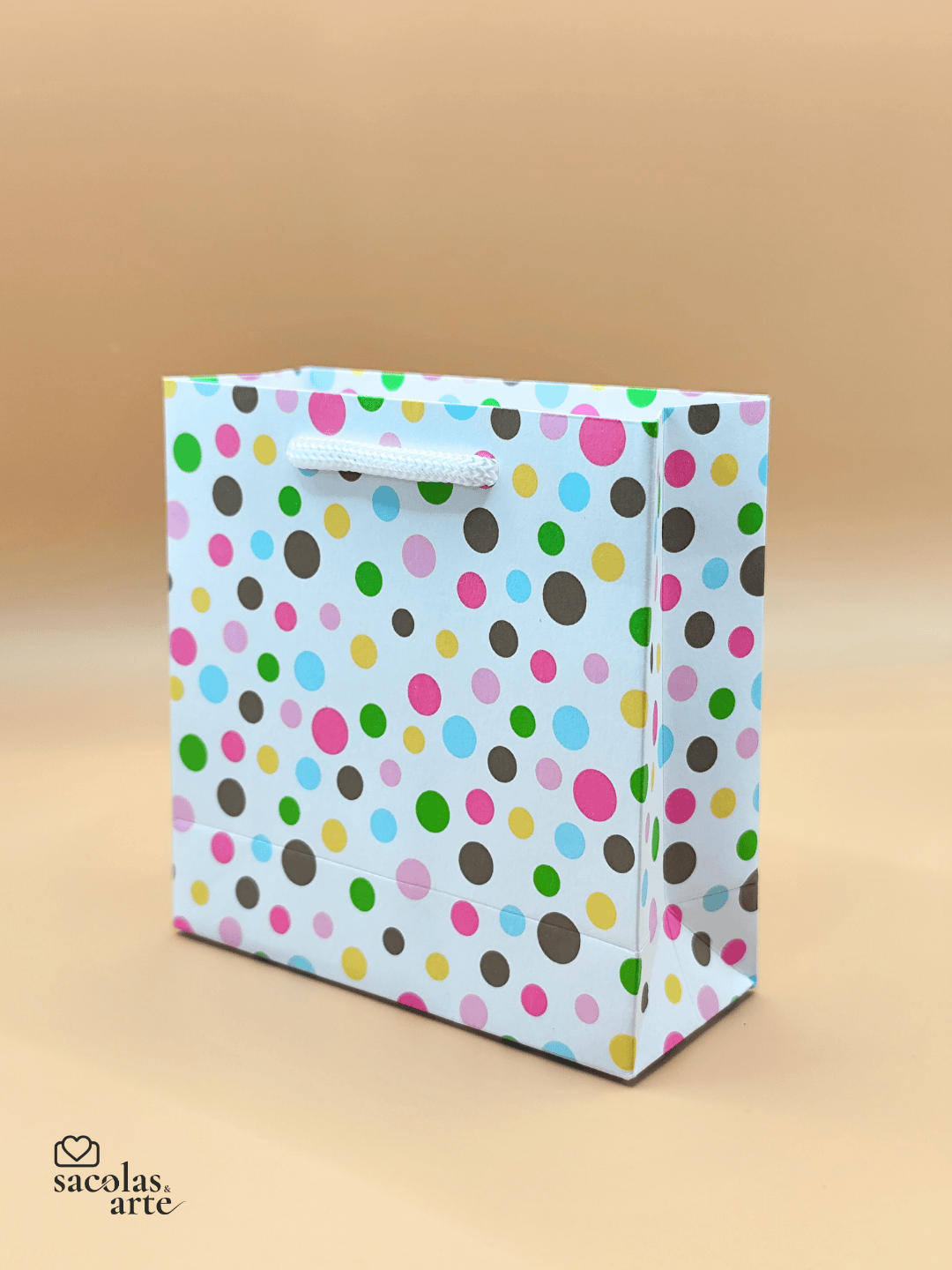 10 Sacolas de Papel Estampadas MINI - 10x04x10