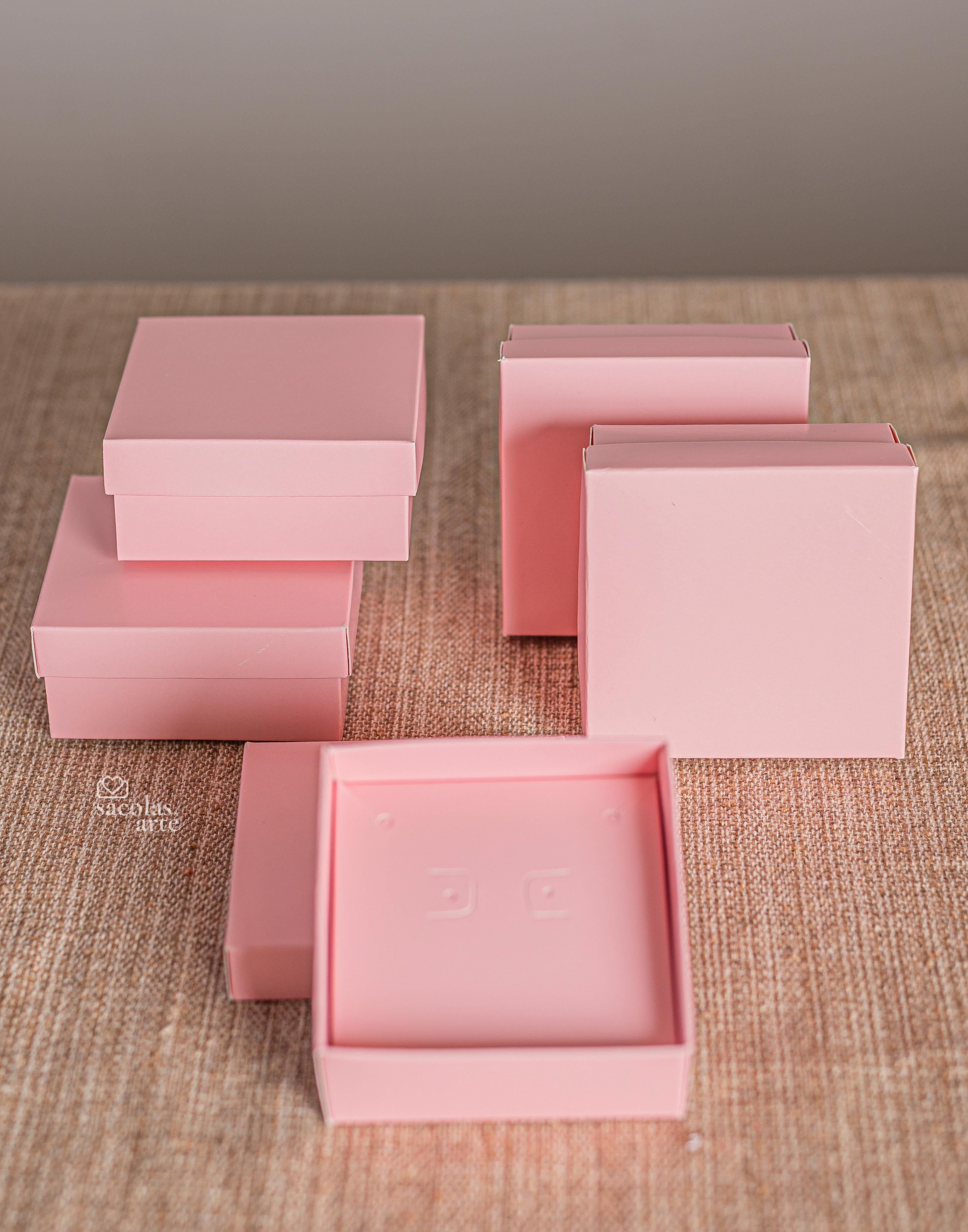 50 Caixas de Joias com Berço - 7,5cm x 7,5cm x 3,5cm