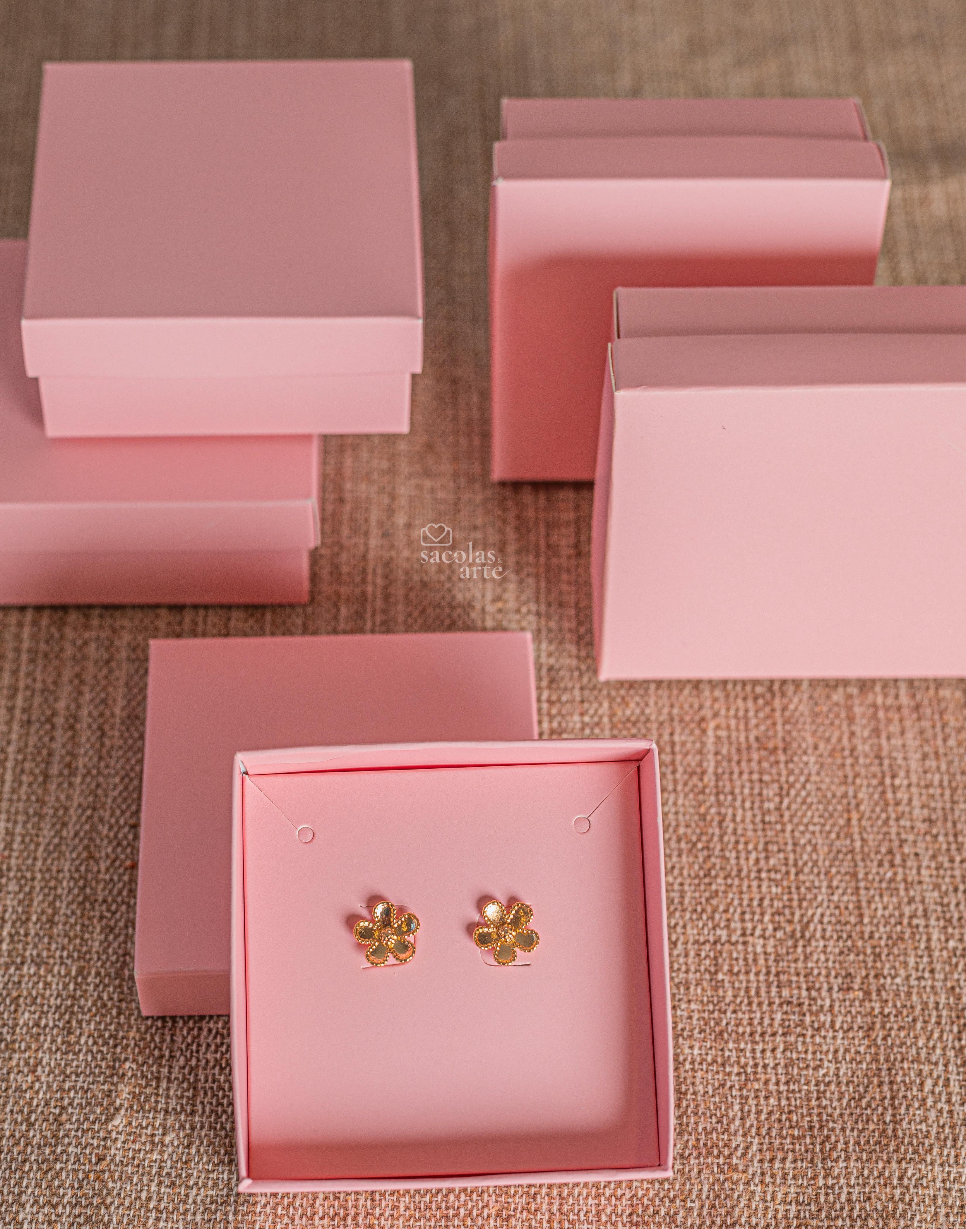 50 Caixas de Joias com Berço - 7,5cm x 7,5cm x 3,5cm